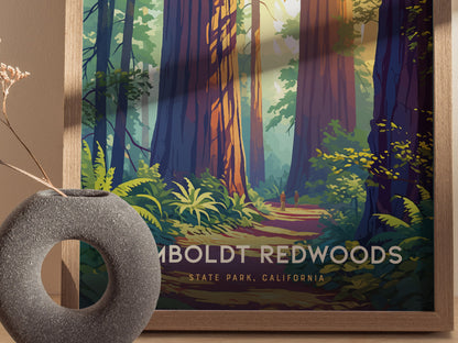 Humboldt Redwoods State Park Poster | Avenue of the Giants Wall Art