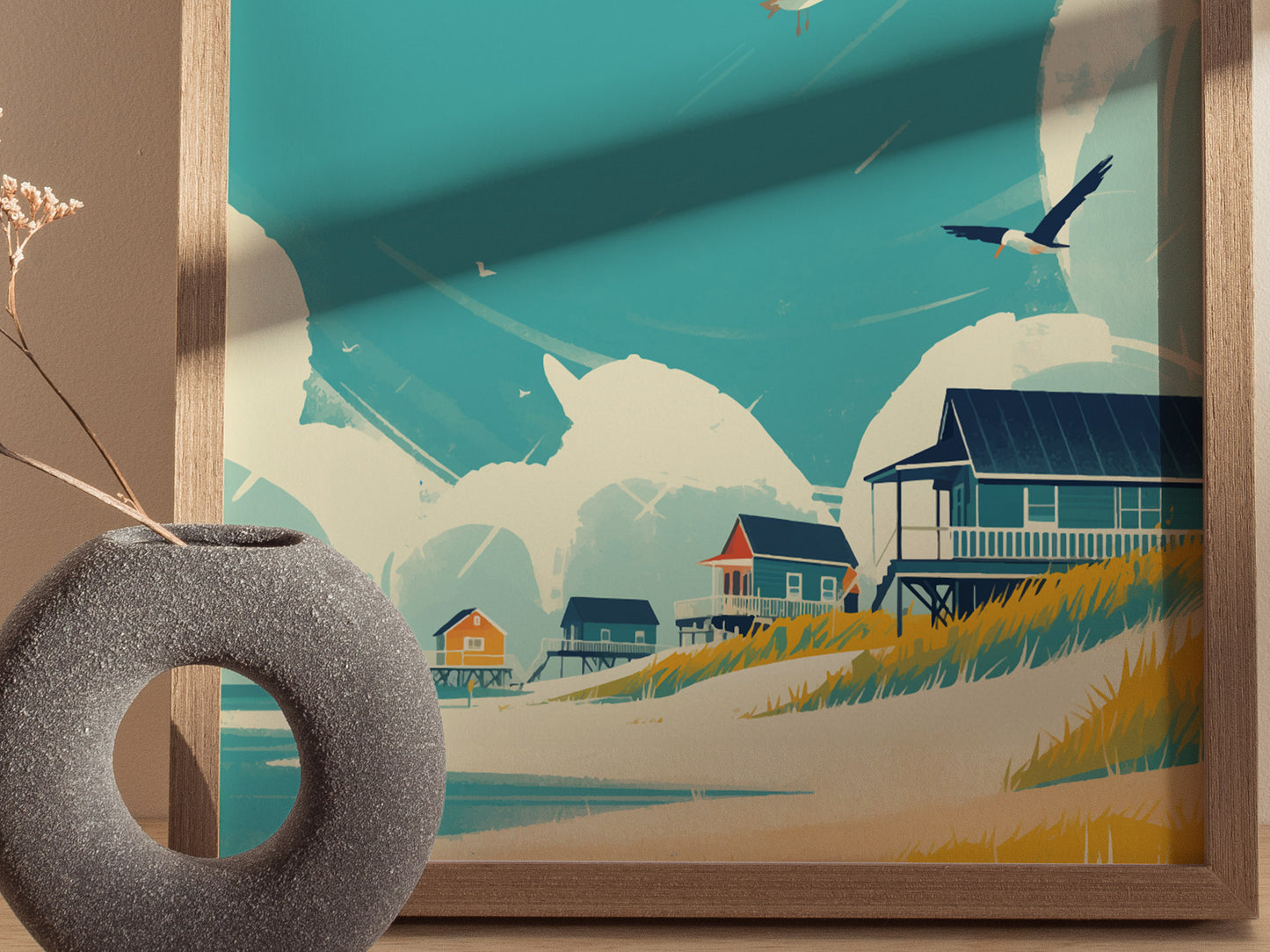 Kitty Hawk Poster | Outer Banks North Carolina Coastal Wall Art