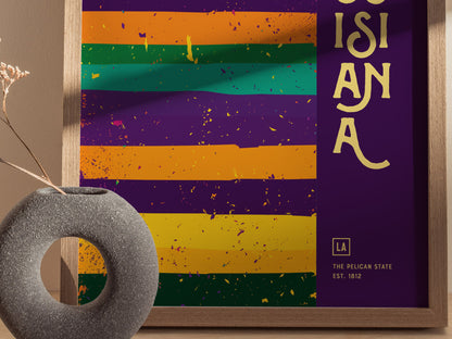 Louisiana Poster | The Pelican State Wall Art