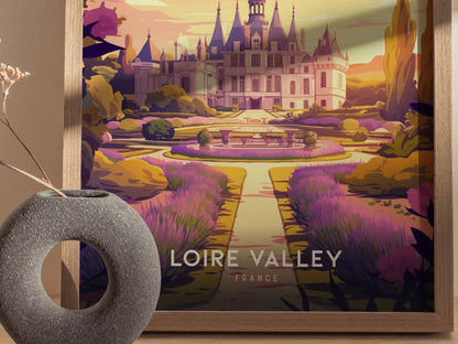 Loire Valley Poster | France Chateau Wall Art Print