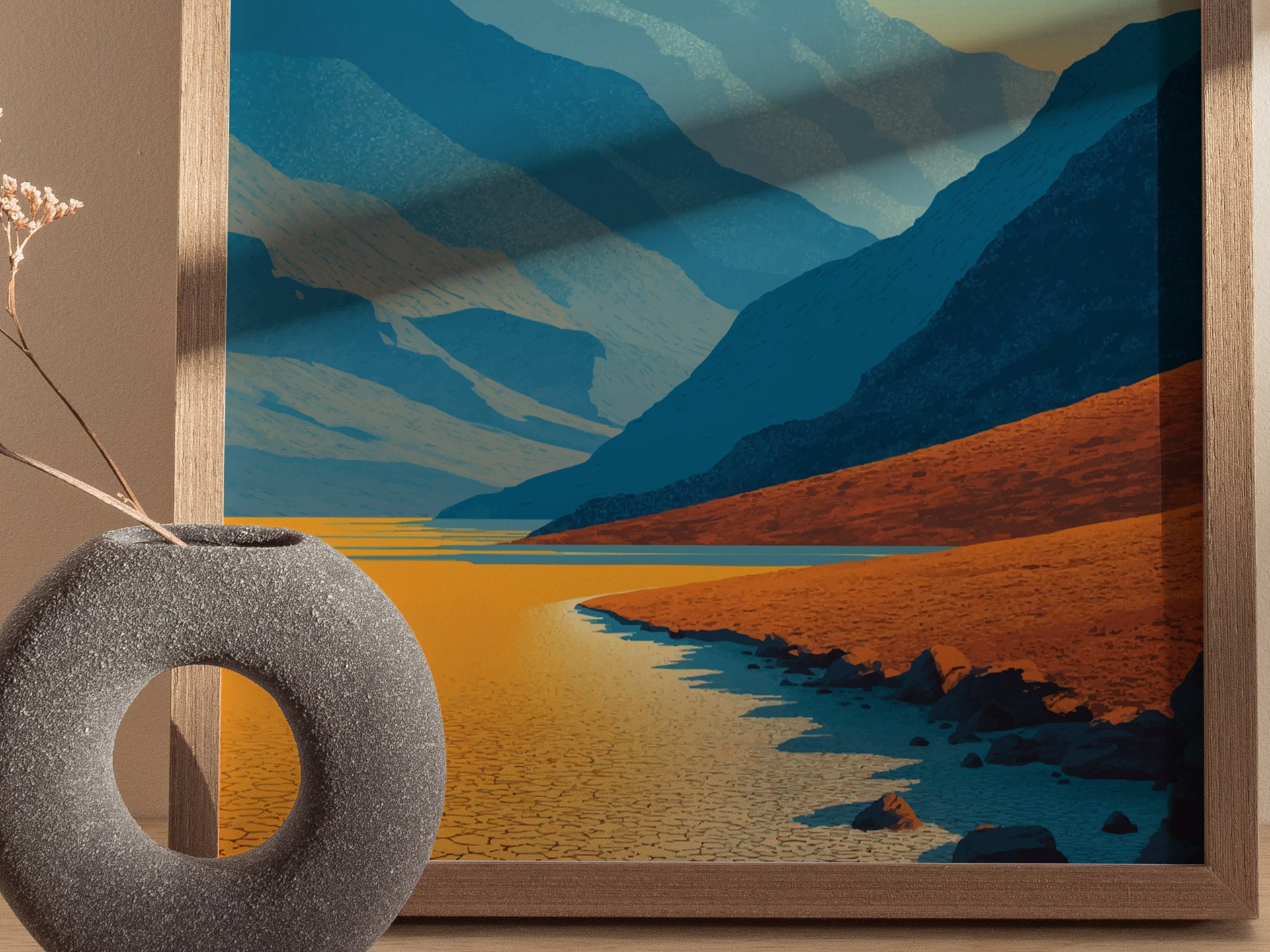 Badwater Basin Death Valley Poster | California National Park Print Wall Art | Framed or Unframed