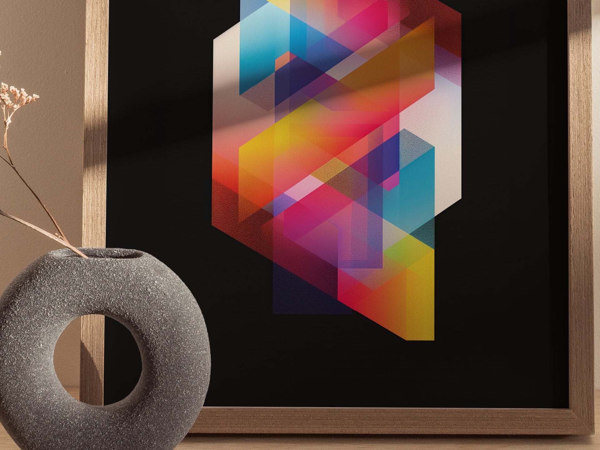 Neon Light Art Print | Ethereal Retro 80s Glow Poster