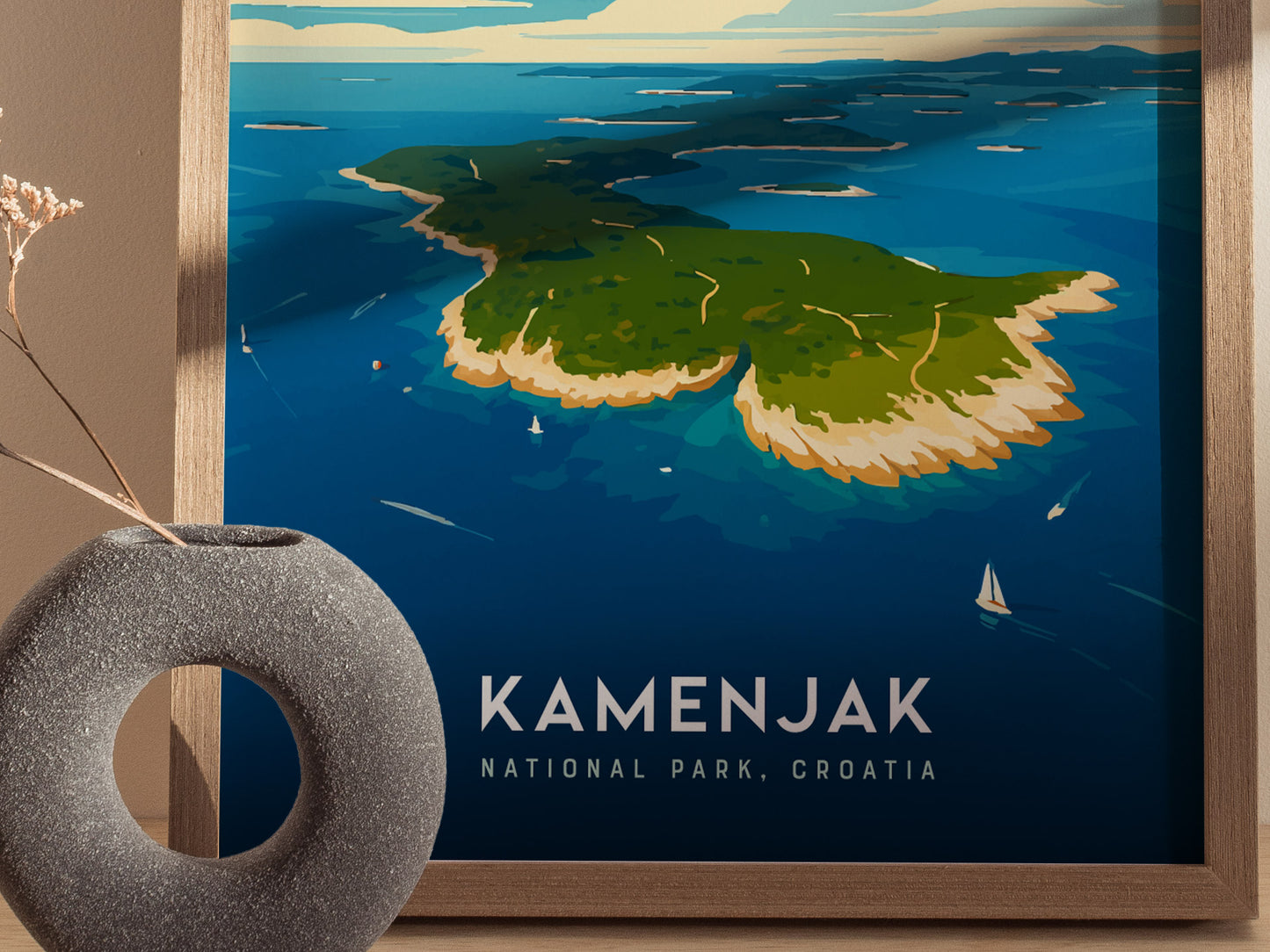 Kamenjak National Park Poster | Istria Croatia Coastal Wall Art