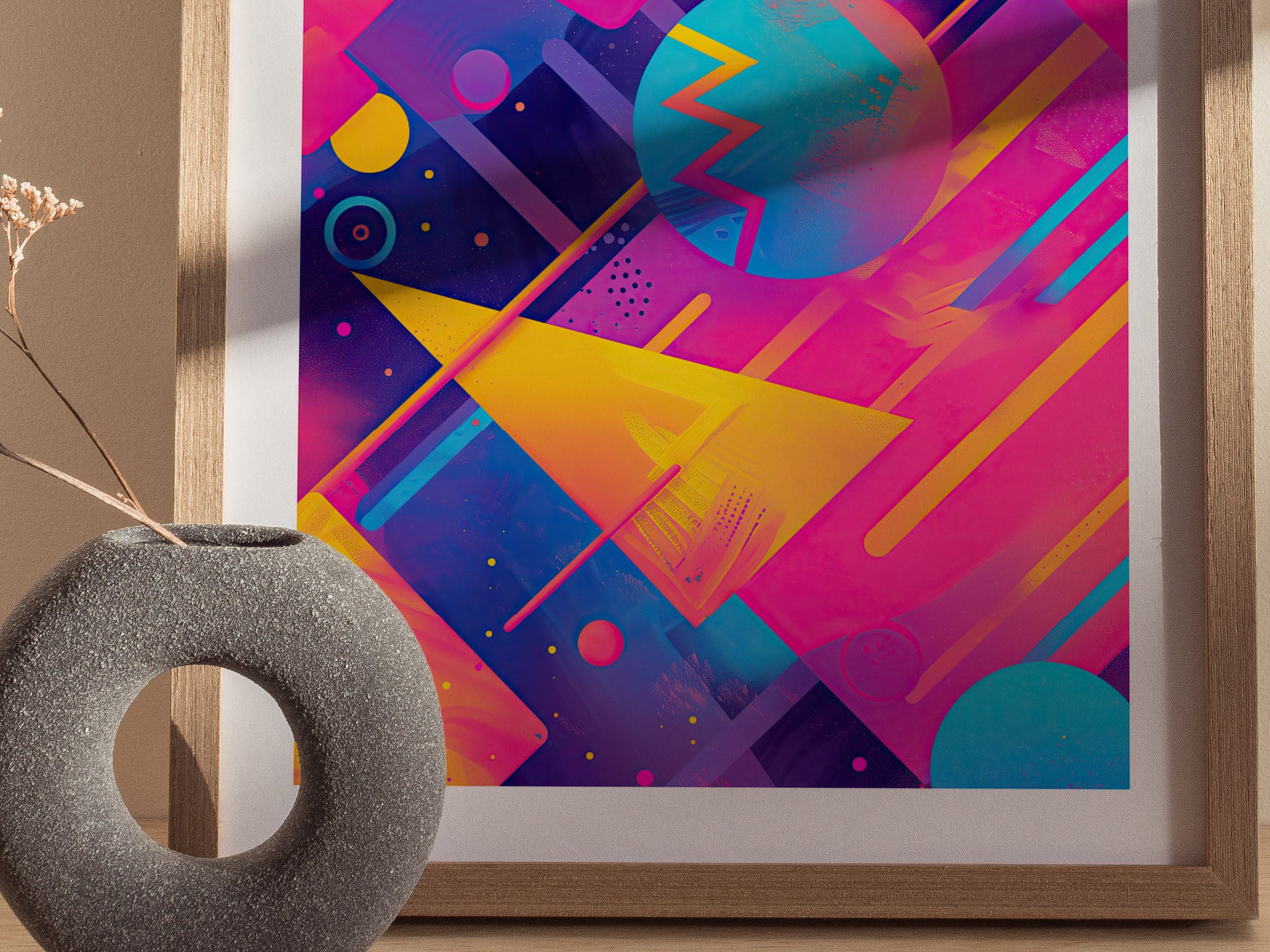 Retrowave Poster | 80s Synthwave Neon Art | 90s Aesthetic Vaporwave