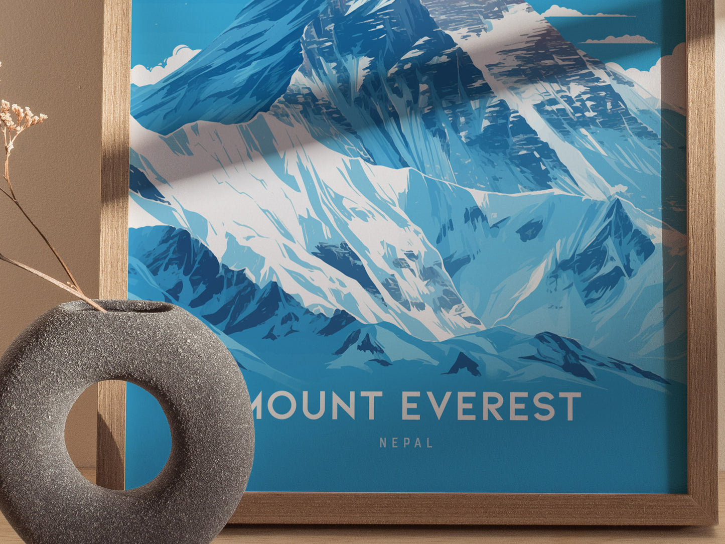 Mount Everest Poster | Nepal Himalaya Wall Art