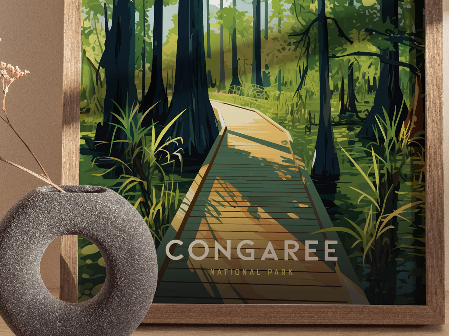 Congaree National Park Poster | South Carolina Nature Wall Art | Framed or Unframed