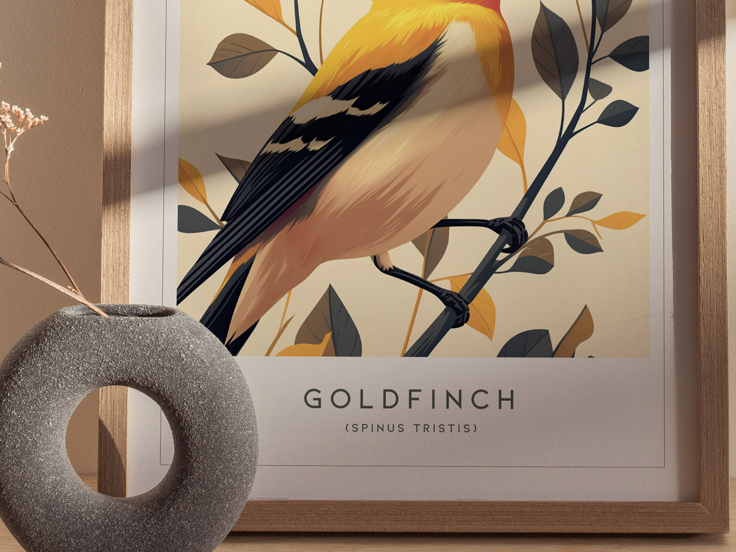 Goldfinch Audubon Print | Modern Bird Lover Wall Art | Framed or Unframed