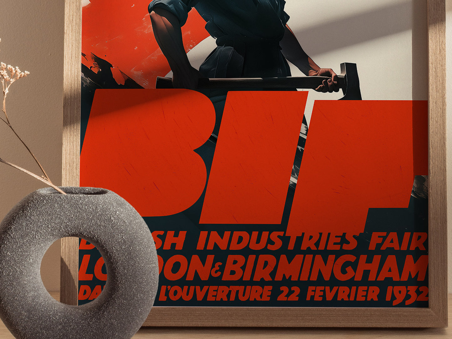 British Industries Fair Poster | Vintage 1932 BIF Industrial Art Deco Wall Art