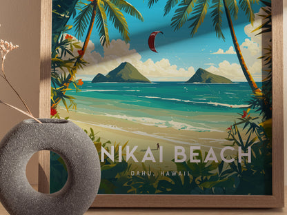 Lanikai Beach Poster | Kailua Oahu Hawaii Wall Art