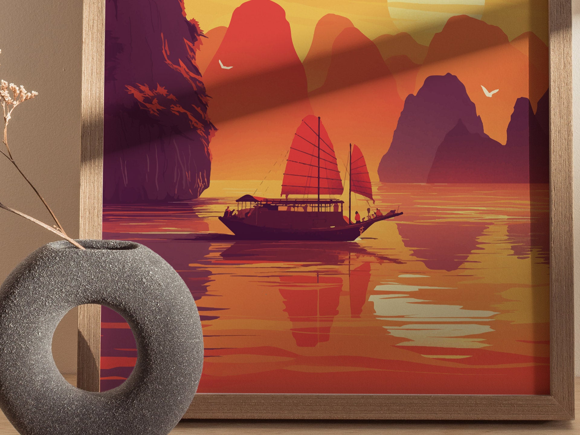 Ha Long Bay Poster | Vietnam Travel Print Wall Art