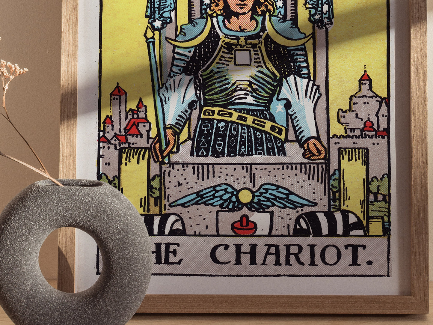 The Chariot Tarot Card Poster | Vintage Rider Waite Magick Wall Art