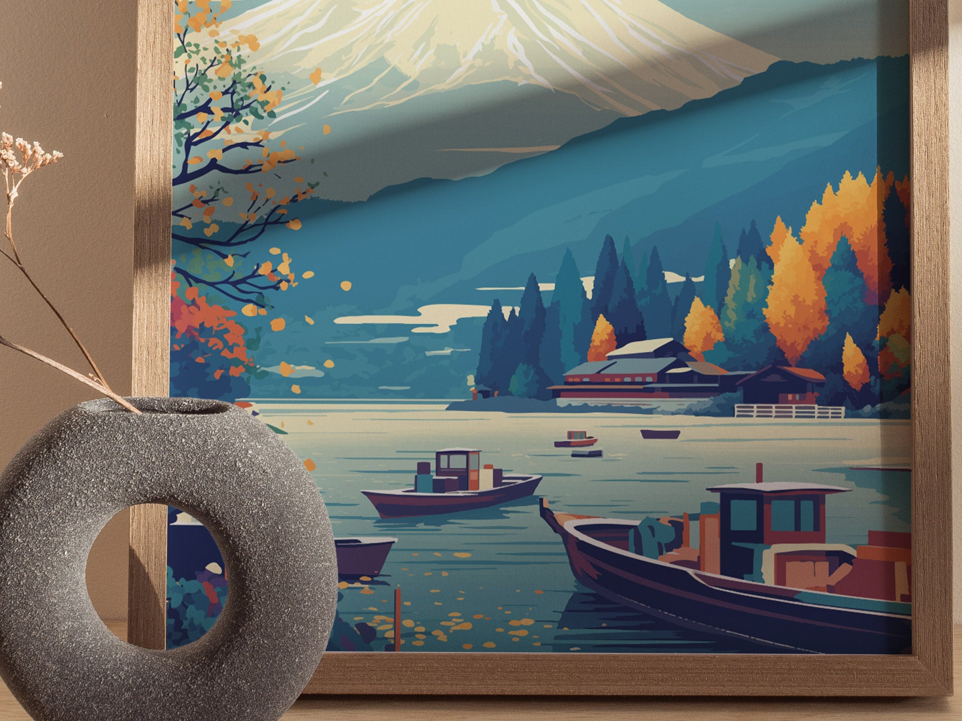 Lake Ashi Poster | Hakone Japan Travel Wall Art