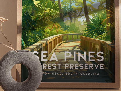 Sea Pines Forest Preserve Poster | Hilton Head Island SC Art