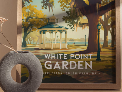 White Point Garden Charleston Poster | The Battery SC Southern Wall Art