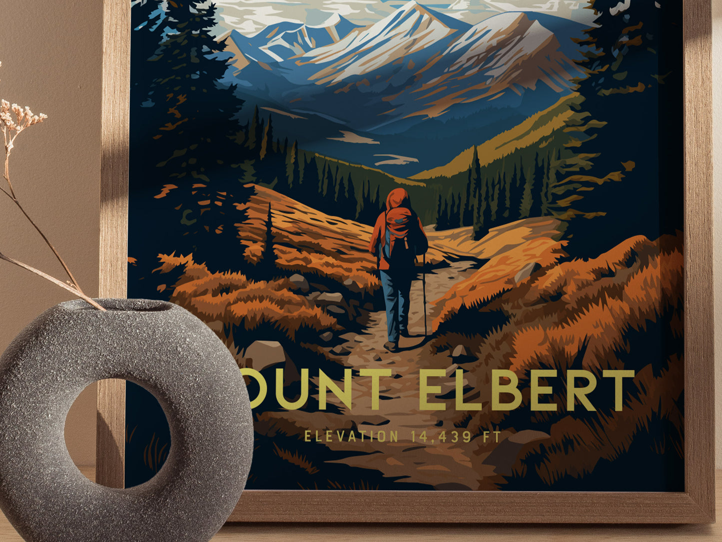 Mount Elbert Poster | Colorado Fourteener Wall Art Print