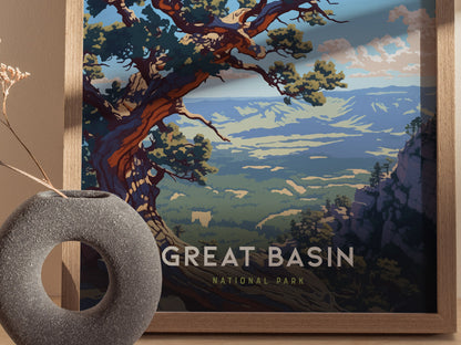 Great Basin National Park Poster | Nevada Hiker Wall Art