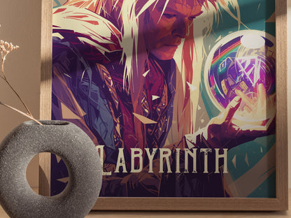Labyrinth Movie Poster | 1980s Fantasy Film Wall Art