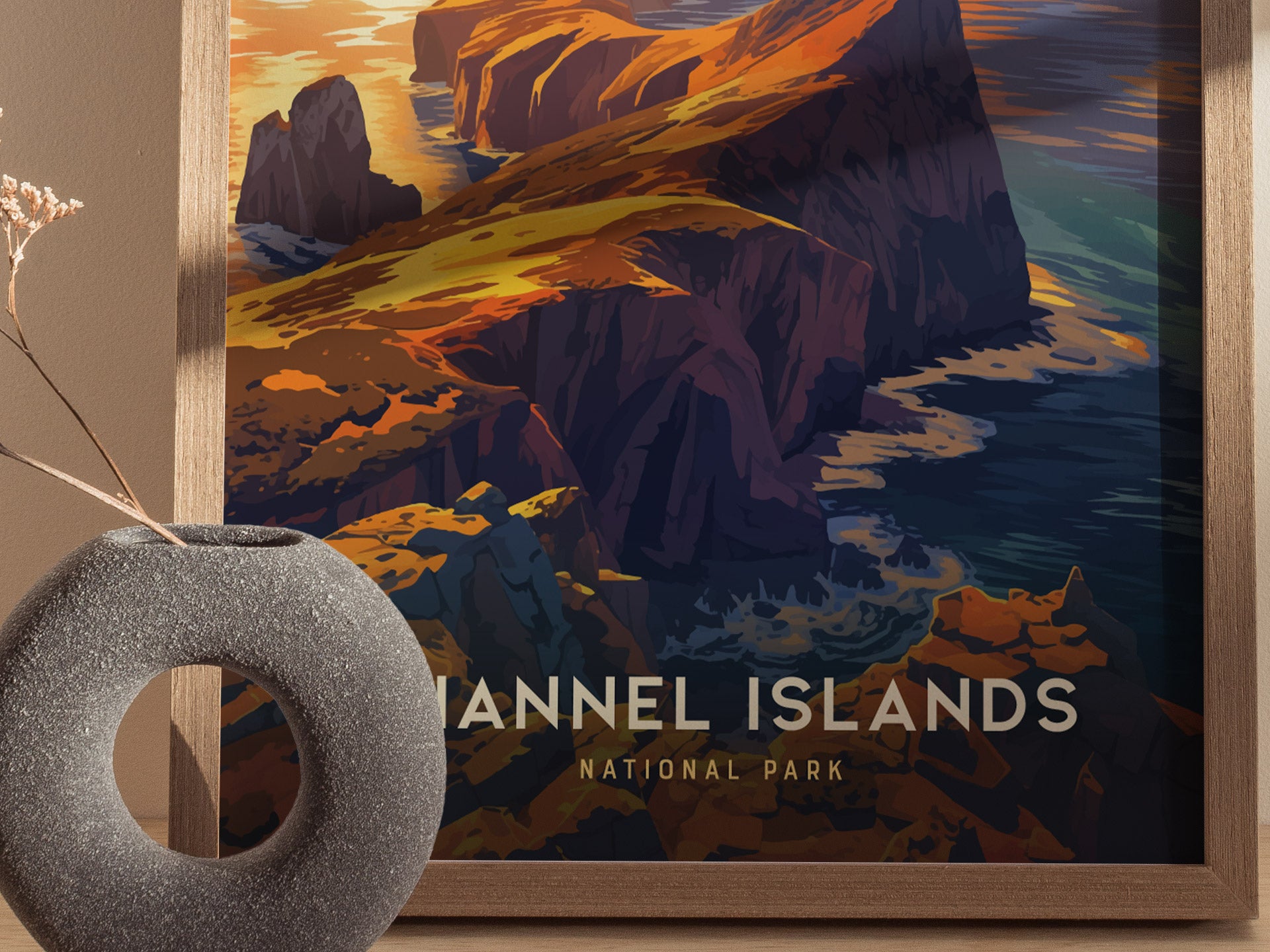 Channel Islands National Park Poster | California Coastal Wall Art | Framed or Unframed