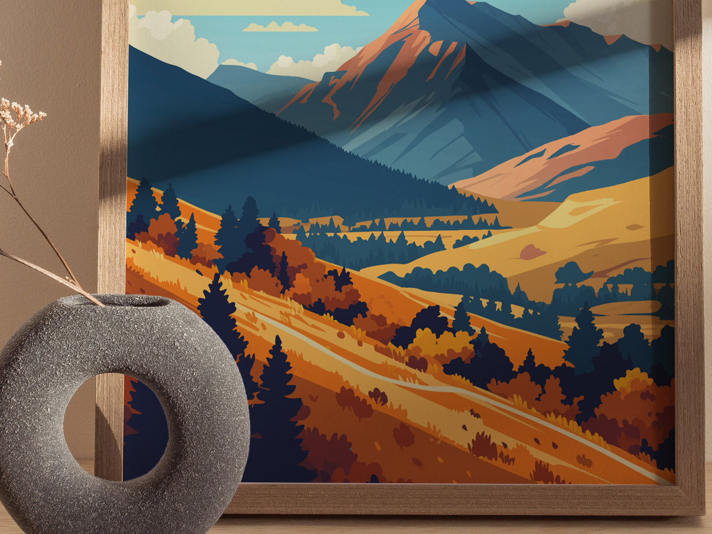 Flagstaff Mountain Poster | Boulder Colorado Wall Art | Framed or Unframed