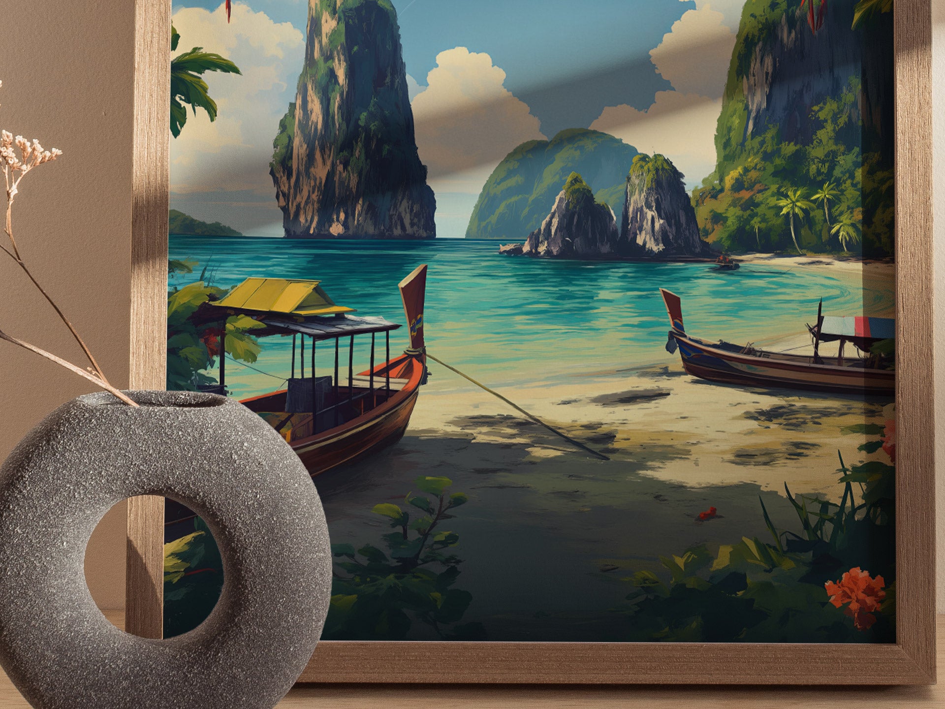 Phuket Thailand Poster | Andaman Coast Wall Art Print