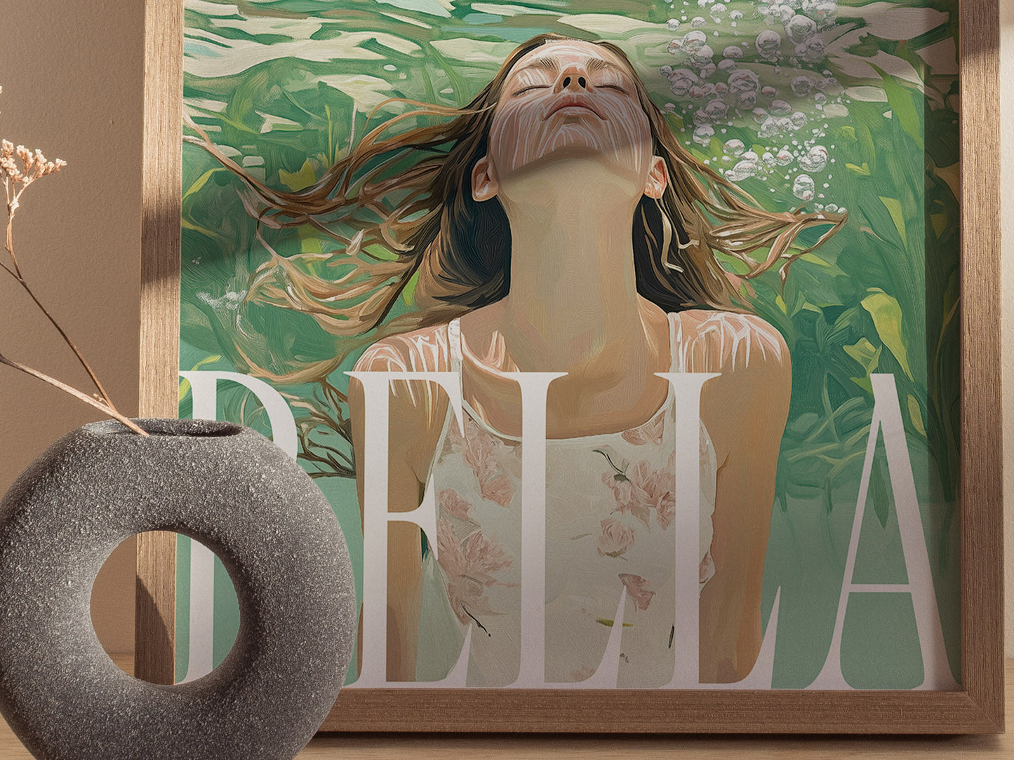 Ciao Bella Italian Art Print | Dreamy Mediterranean Coastal Wall Art