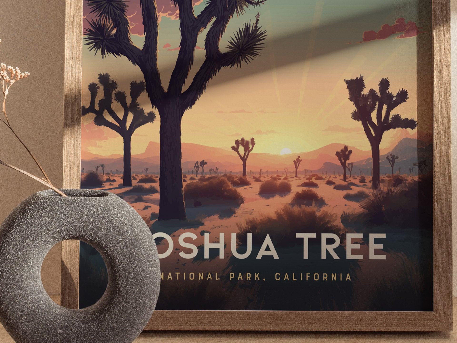 Joshua Tree National Park Poster | Desert Travel Print Wall Art