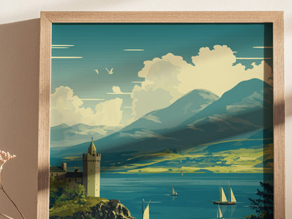 Loch Lomond Poster | Scotland Highlands Wall Art