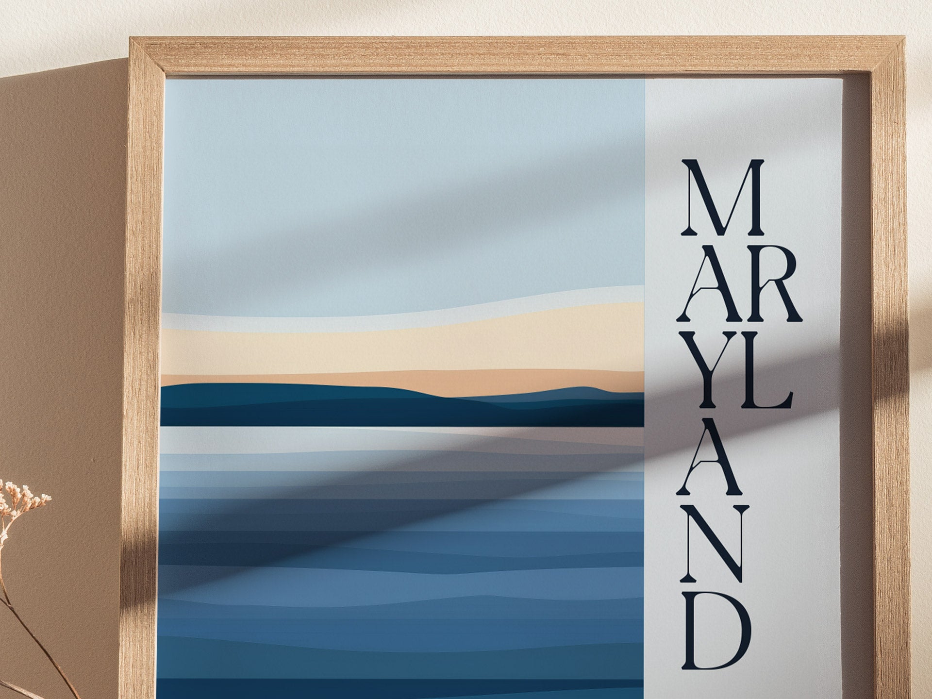Maryland Poster | The Free State Minimalist Wall Art