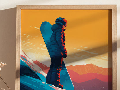 Mammoth Mountain Poster | California Ski Snowboard Wall Art