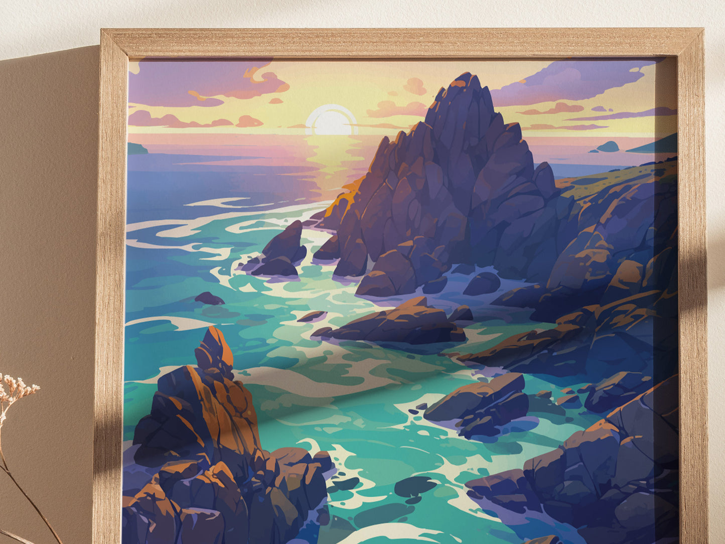 Point Lobos State Natural Reserve Poster | California Coastal Travel Print