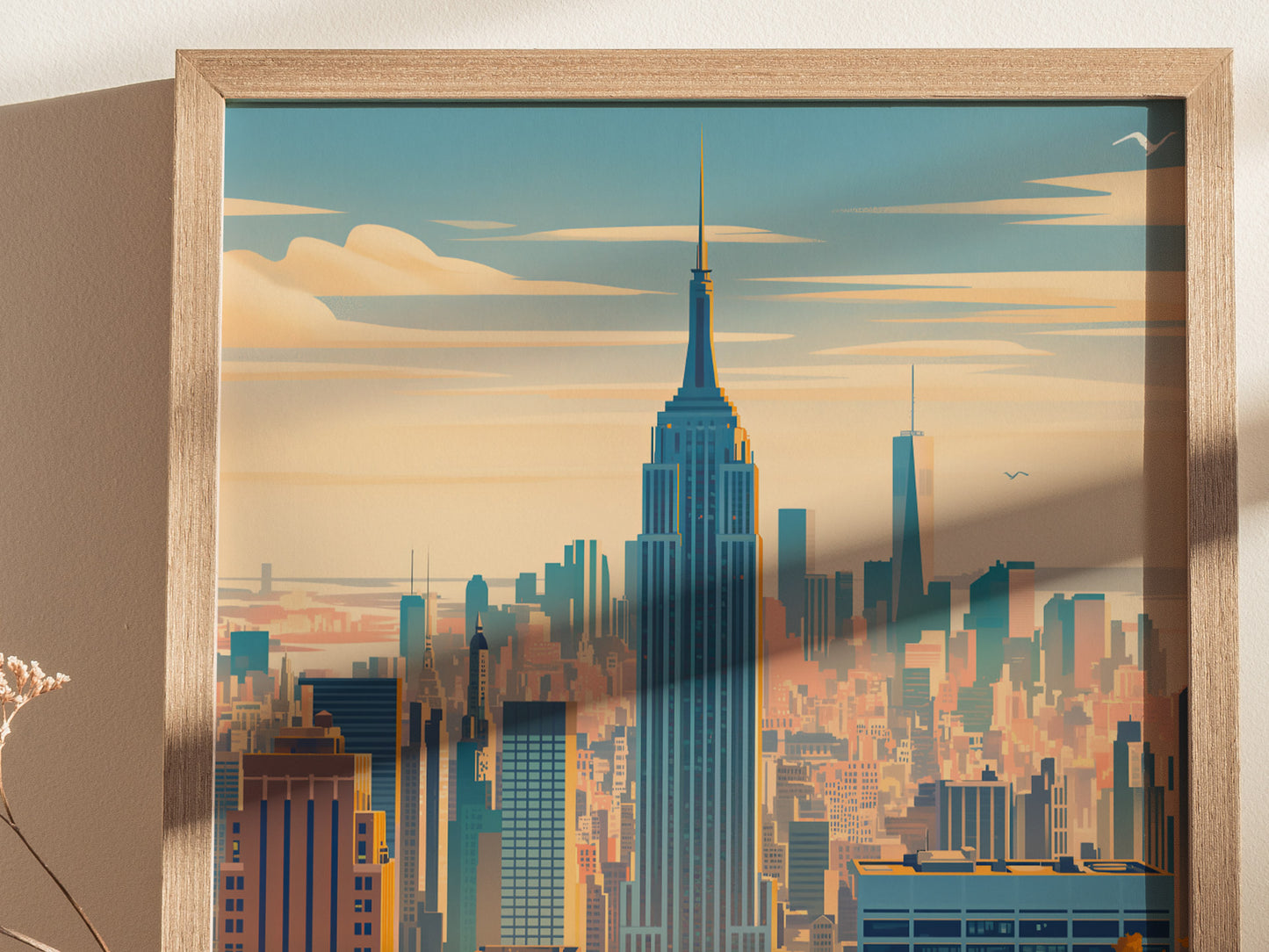 New York City Poster | NYC Skyline Wall Art Print