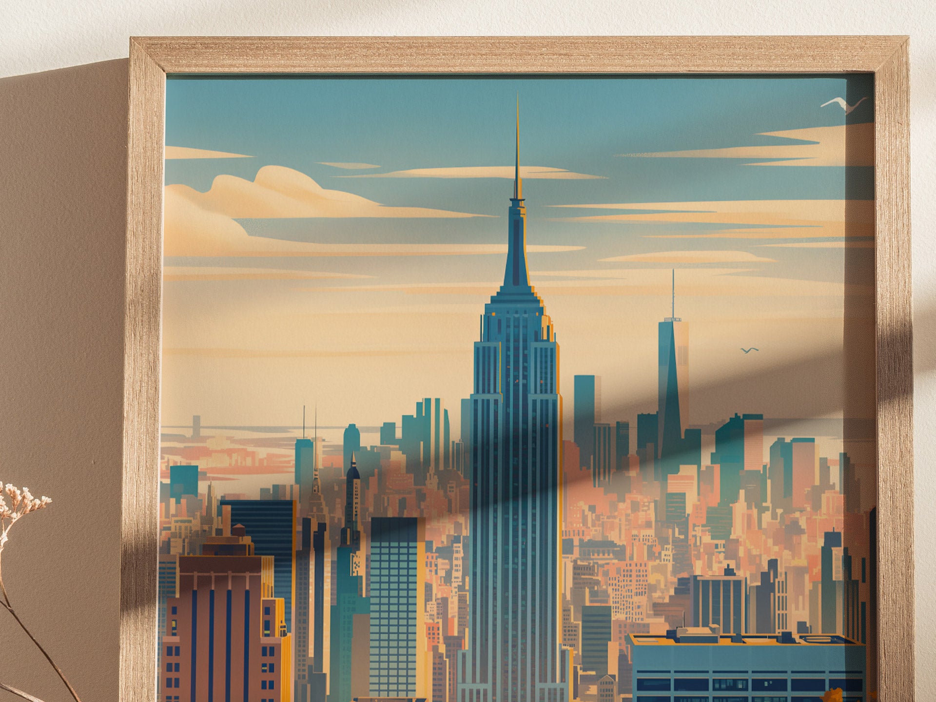 New York City Poster | NYC Skyline Wall Art Print