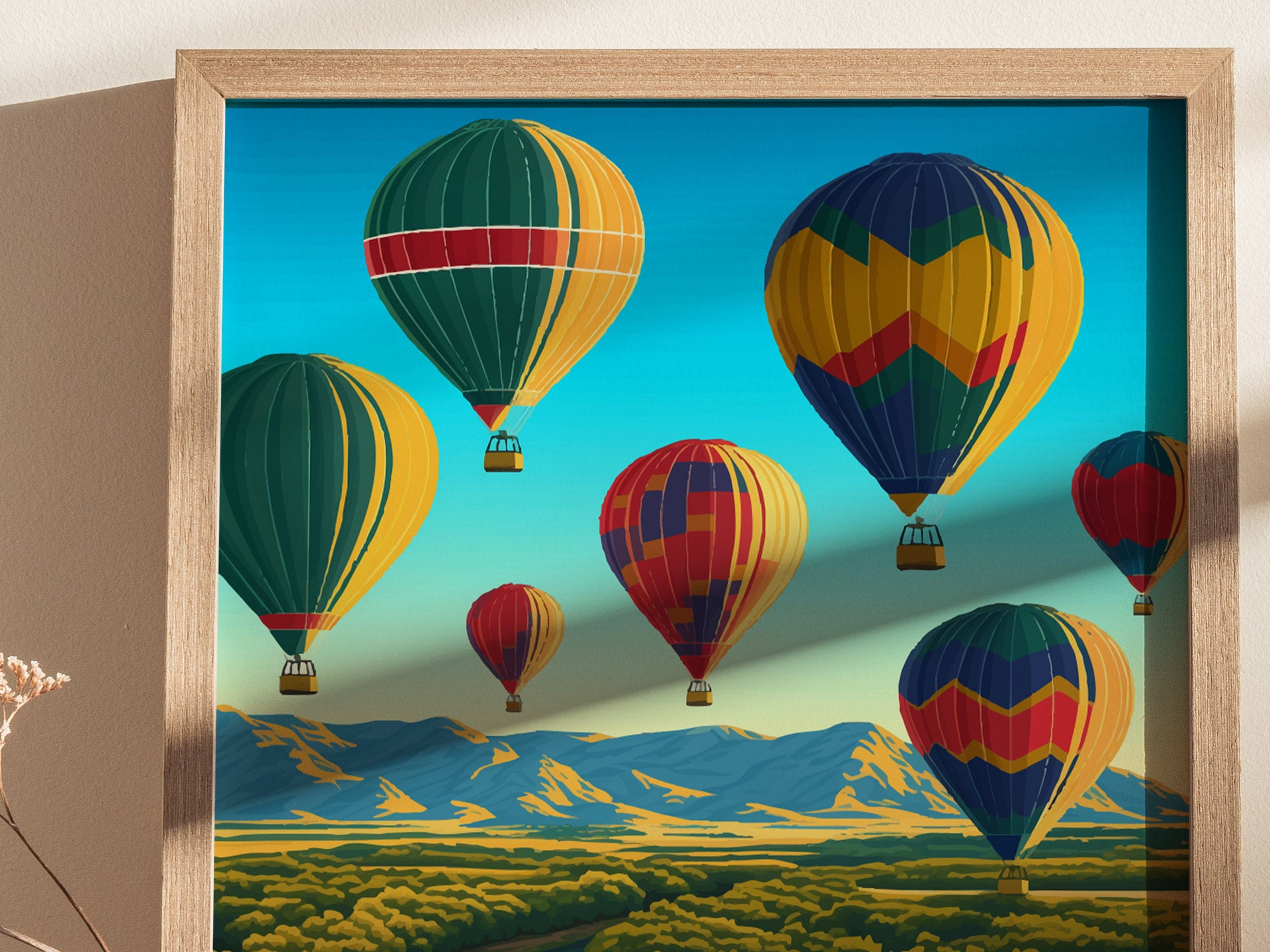 Albuquerque Balloon Fiesta Poster | New Mexico Festival Wall Art | Framed or Unframed