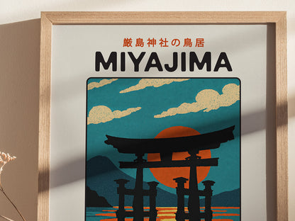 Miyajima Torii Gate Poster | Itsukushima Shrine Japan Wall Art