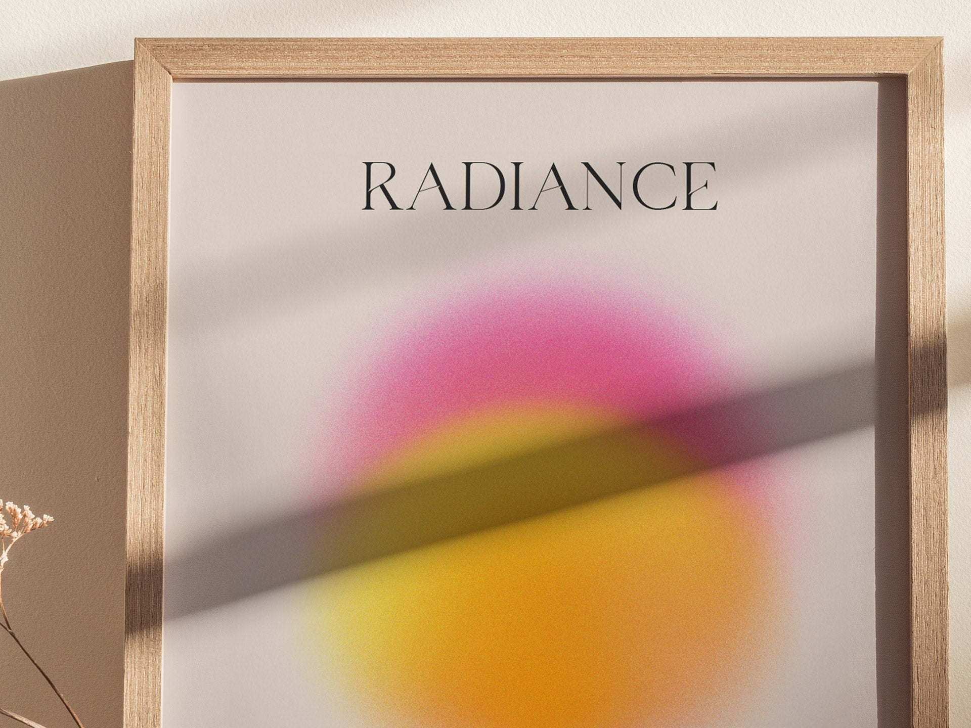 Radiance Aura Poster | Trendy Minimalist Abstract Wellness Wall Art