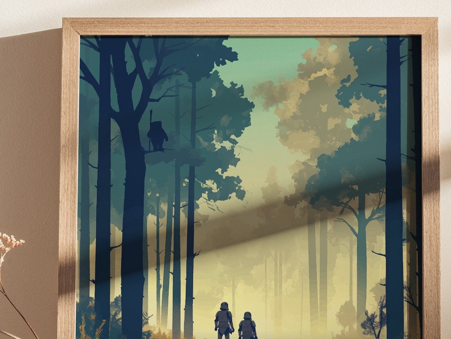 Star Wars Endor Poster | Retro Travel Art Forest Moon Ewok Gift
