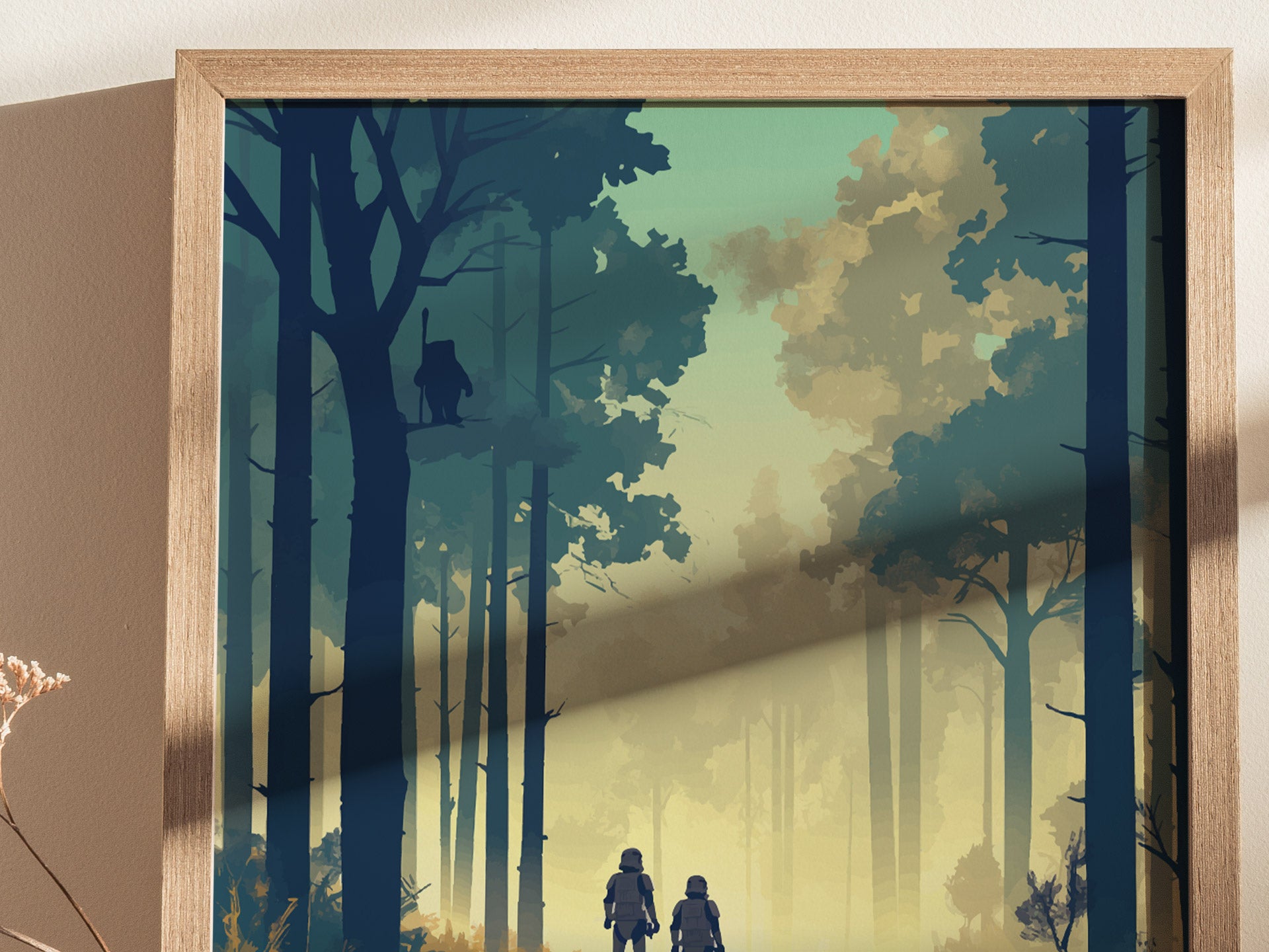 Star Wars Endor Poster | Retro Travel Art Forest Moon Ewok Gift