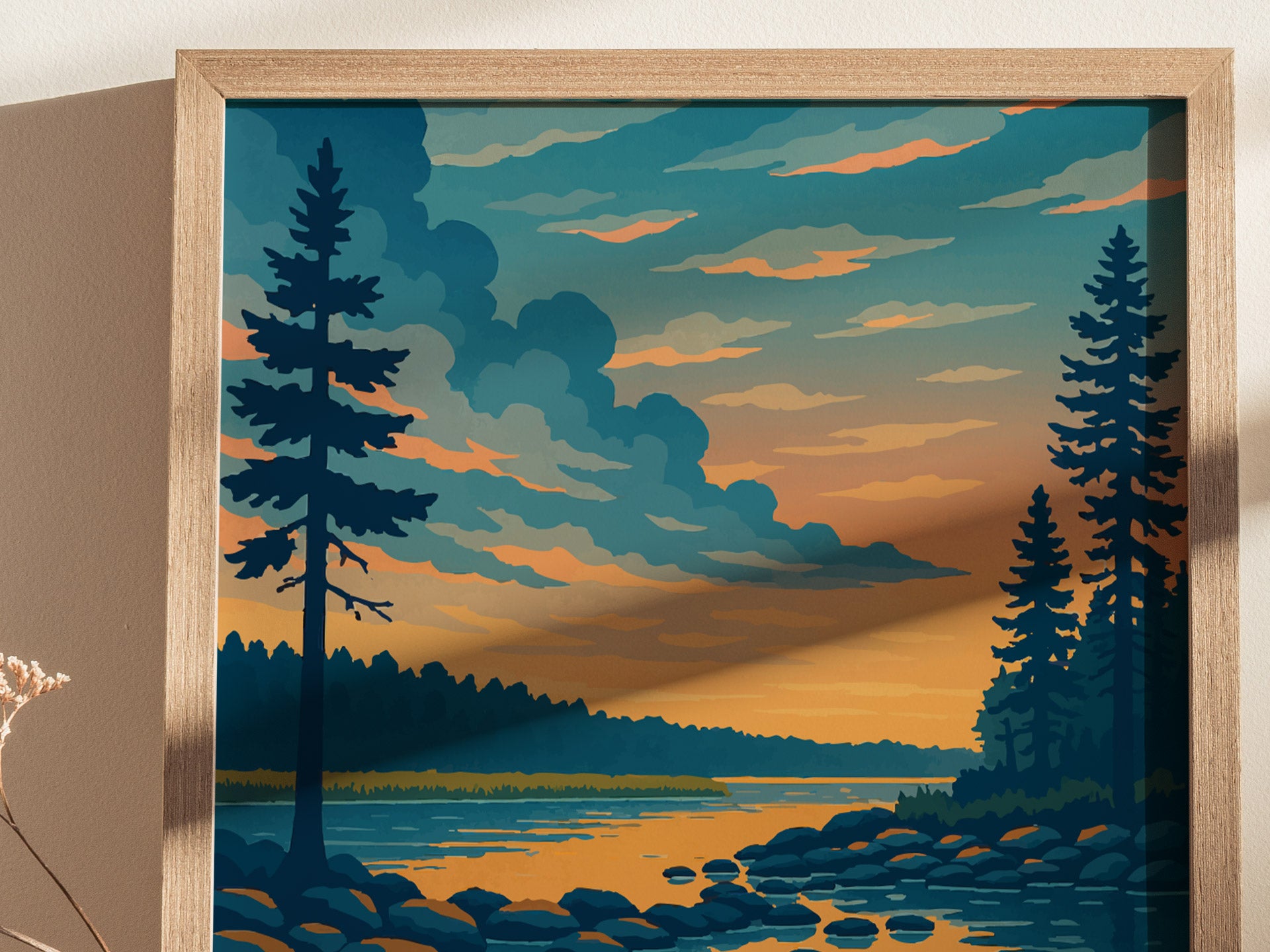 Itasca State Park Poster | Mississippi Headwaters Minnesota Wall Art