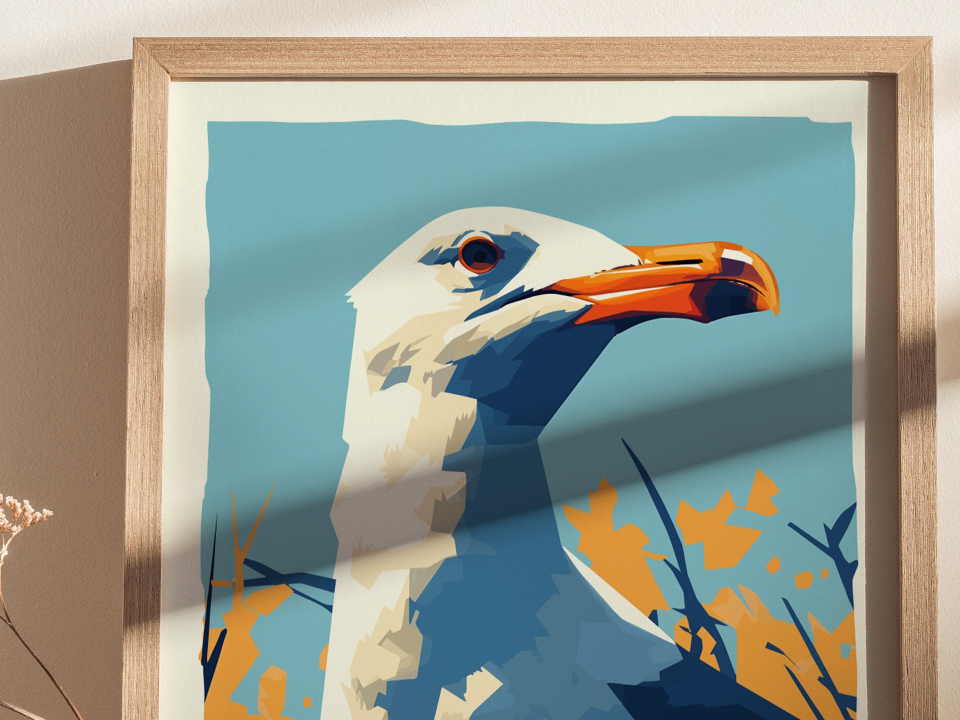 Shit Hawk Seagull Poster | Funny Beach Bird Art Gift