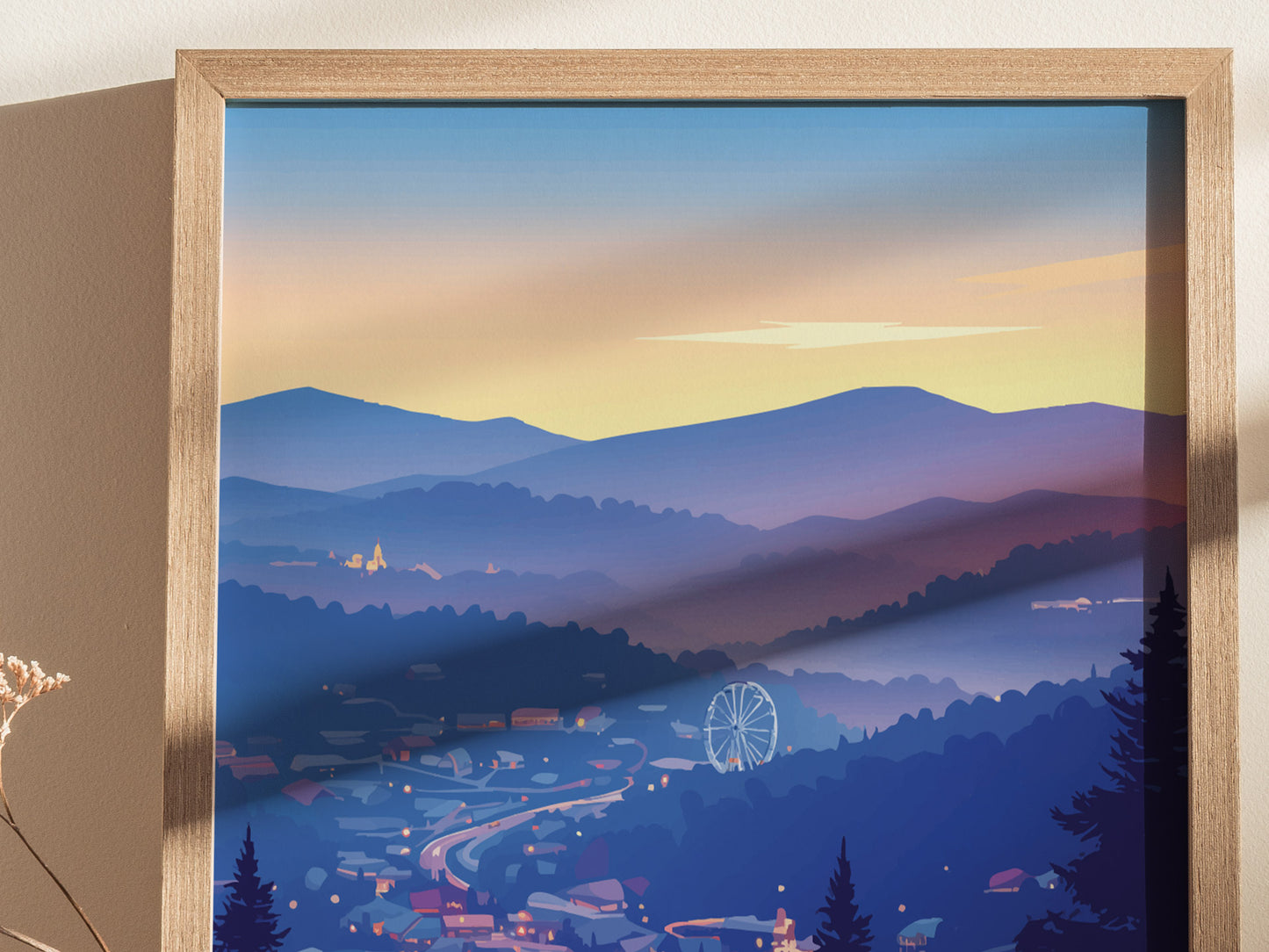 Pigeon Forge Tennessee Poster | Smoky Mountains Wall Art Print