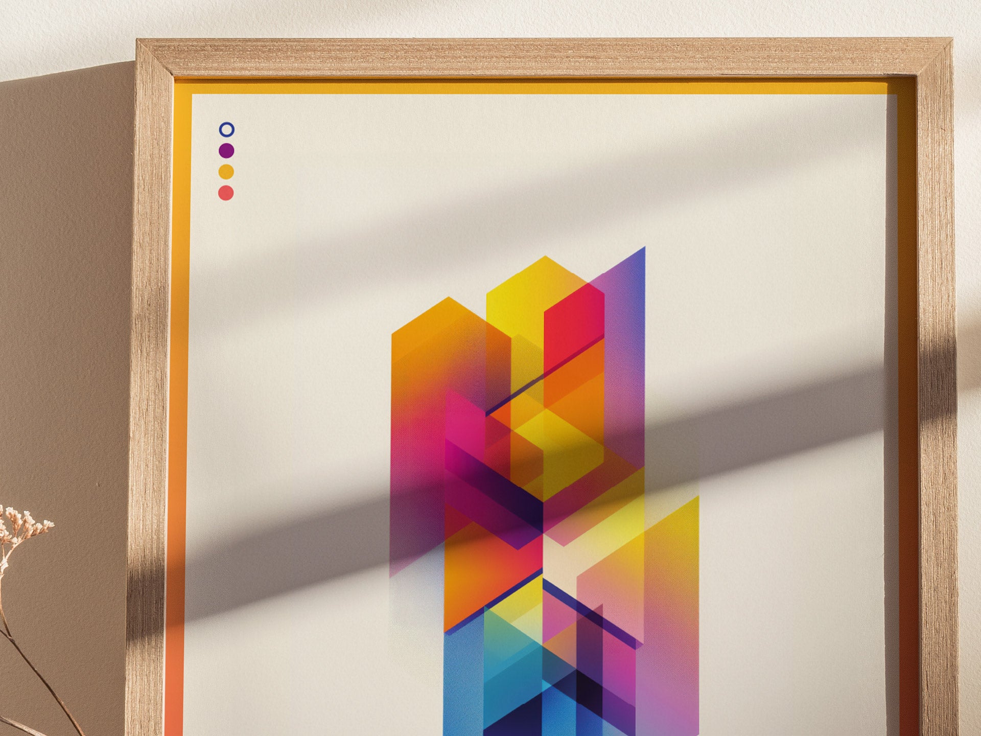 Cubic Prisms / 03 | Modern Abstract Poster | Minimal Design Wall Art | Framed or Unframed