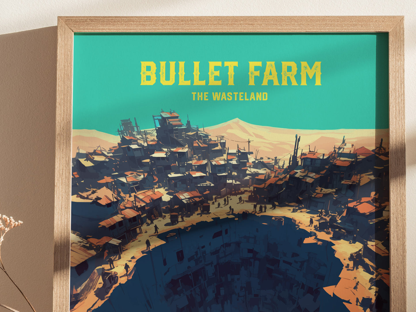 Bullet Farm The Wasteland Poster | Mad Max Fury Road Fan Art | Framed or Unframed