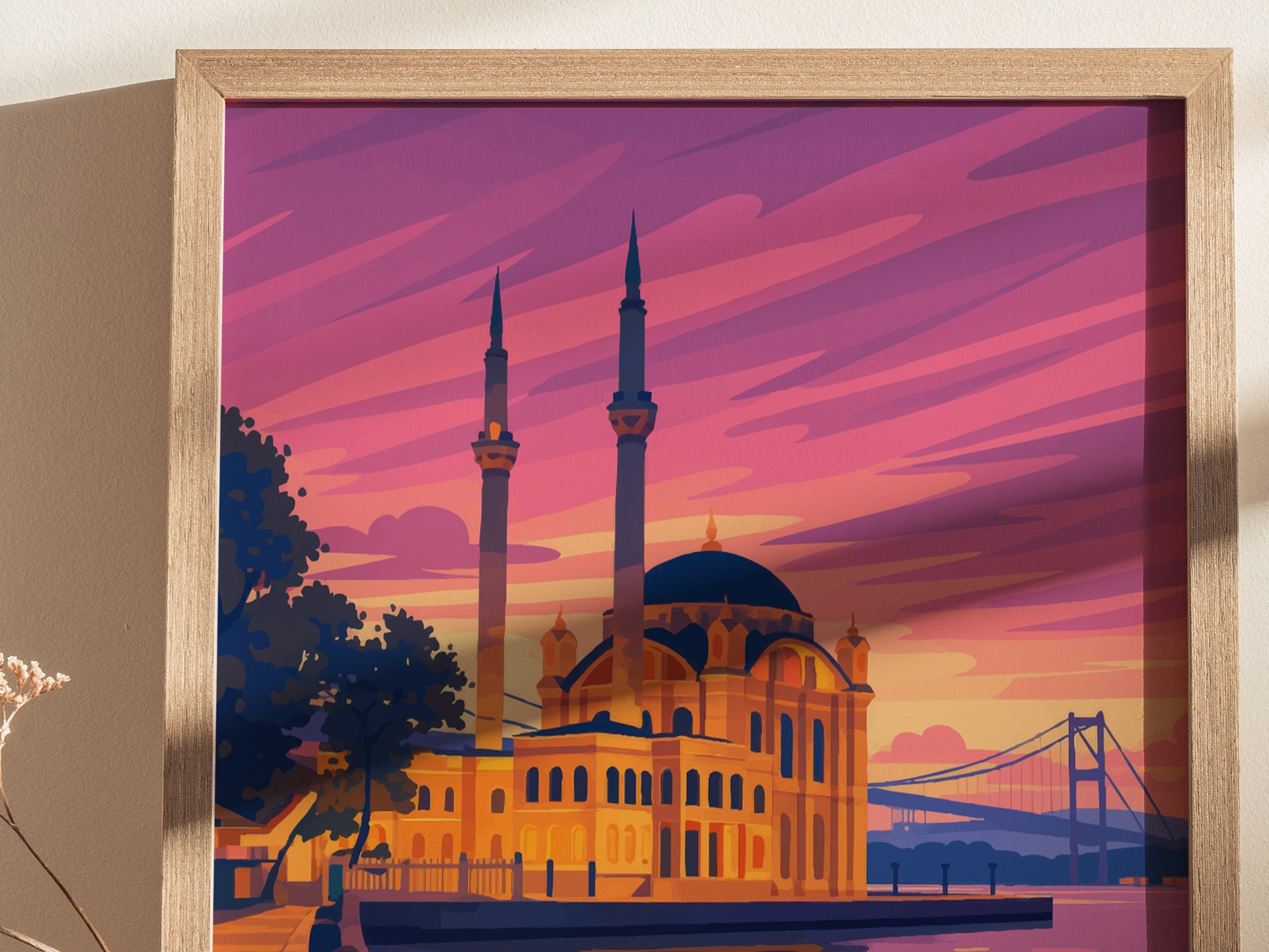 Ortakoy Mosque Istanbul Poster | Bosphorus Bridge Wall Art