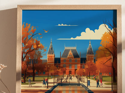 Rijksmuseum Poster | Amsterdam Dutch Masters Art Museum Netherlands