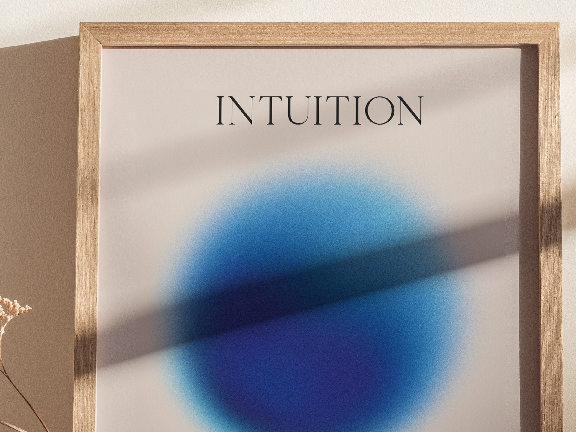 Intuition Aura Poster | Abstract Minimalist Wall Art