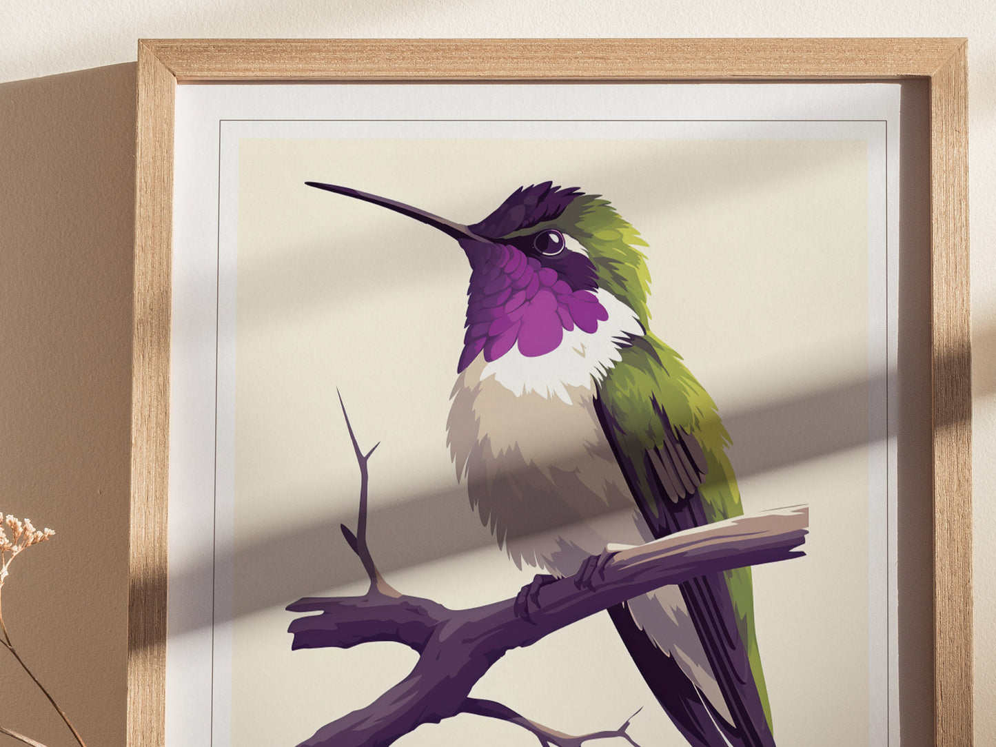 Costas Hummingbird Audubon Print | Bird Lover Wall Art | Framed or Unframed