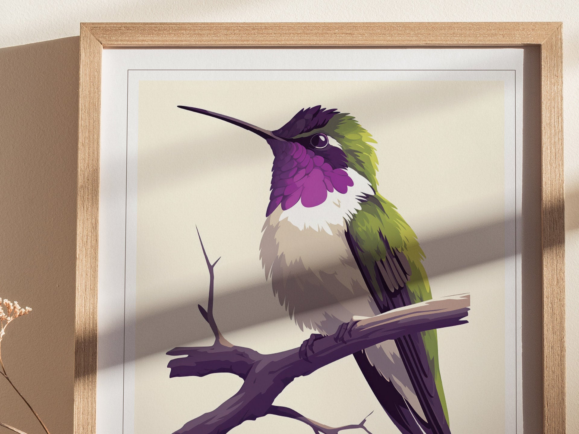 Costas Hummingbird Audubon Print | Bird Lover Wall Art | Framed or Unframed