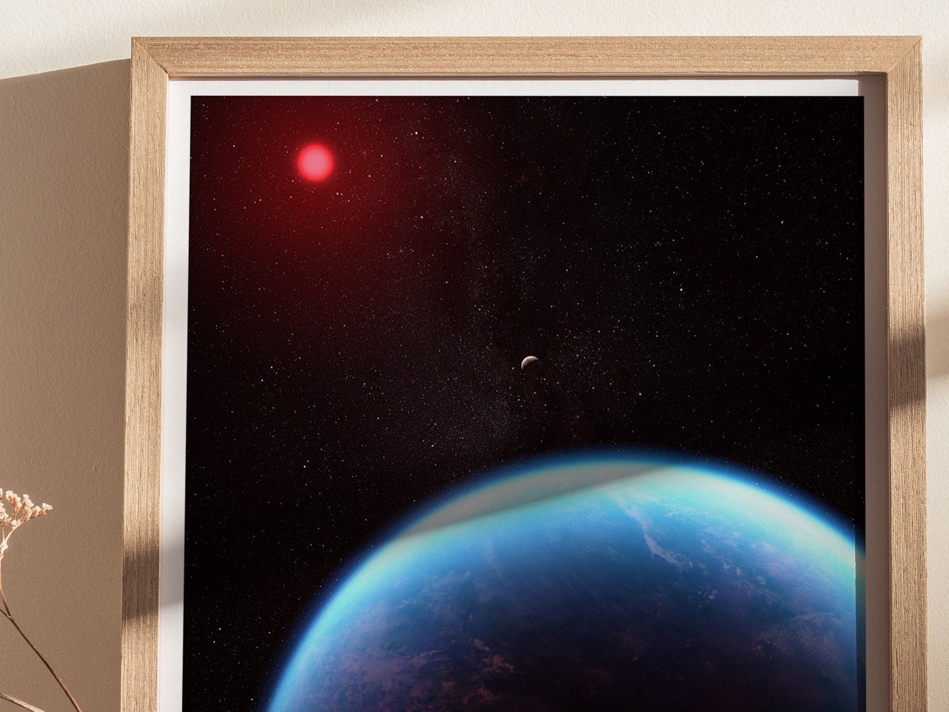 K2-18 b Exoplanet Poster | Hycean World JWST Wall Art | Swell Scenes