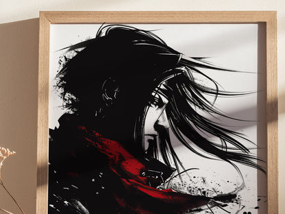 Vincent FF7 Poster | Final Fantasy VII Art | Framed or Unframed