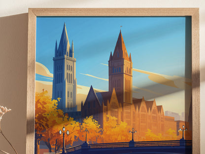 Syracuse Poster | New York Skyline Art | Central NY City Gift Decor